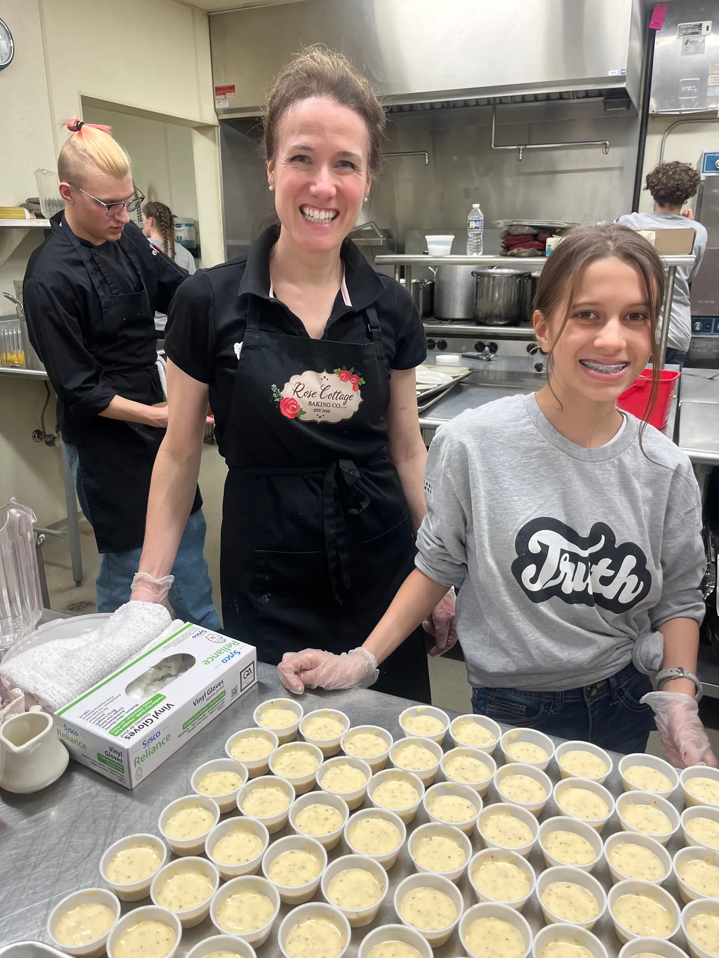 Rose Cottage Baking Co. made-from-scratch catering preparation
